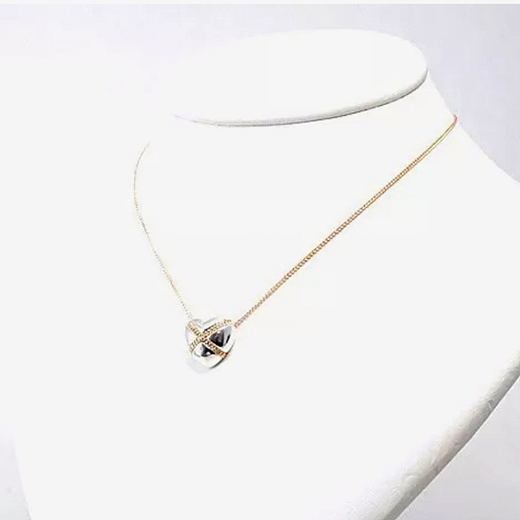 18K Tiffany & Co. Yellow Gold Sterling Silver Hear - Picture 4 of 5